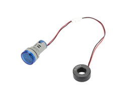 Medidor De Corriente Alterna Digital 0-100a Con Indicador Led Y Luz De Señalización Azul.