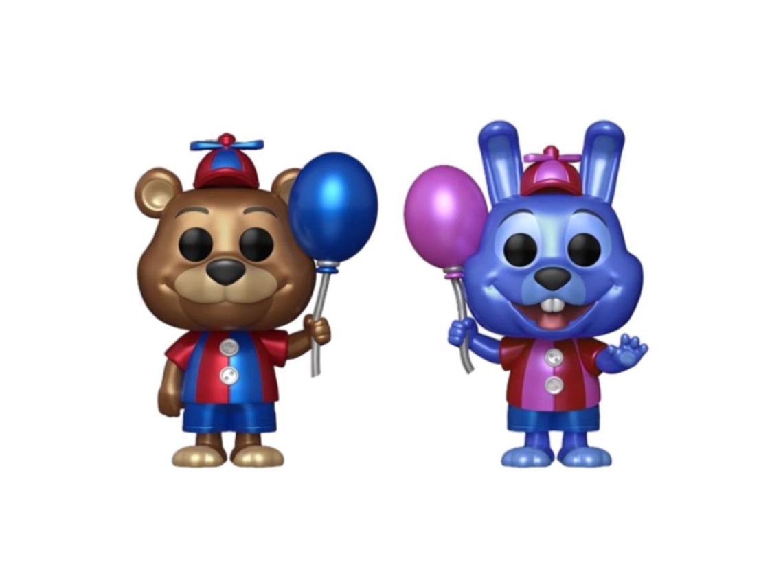Figura Funko Bonnie & Freddy ¡Pop exclusivo de EE. UU.! Paquete de 2 vinilos metálicos CINCO NOCHES EN FREDDY'S