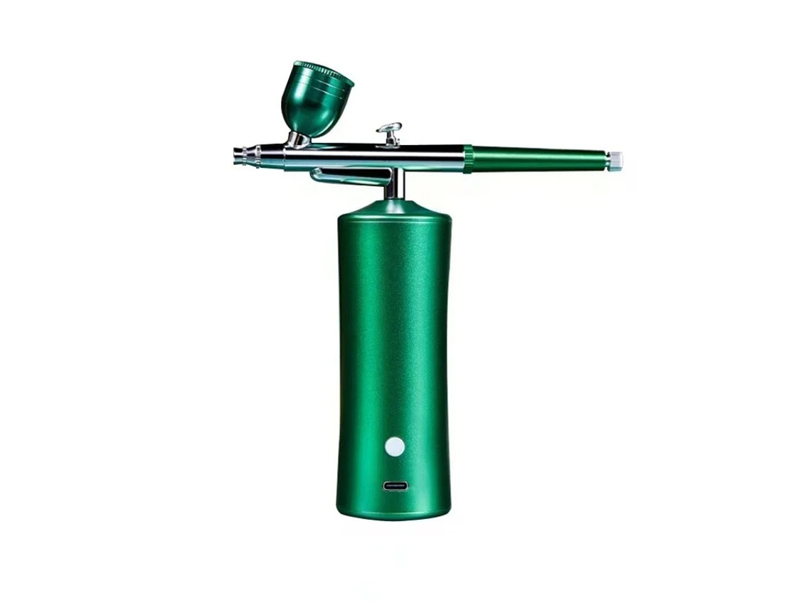 Máquina facial portátil de inyección de oxígeno para rejuvenecimiento cutáneo de alta presión Yizhood Green