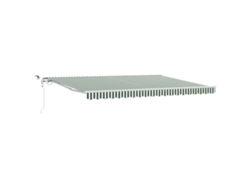 Maison Exclusive - Toldo Retráctil Verde Y 450 X 300 Cm Poliéster Y Metal