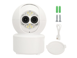 Cámara De Seguridad De Doble Lente Hd Wifi Hogar Con Detección De Movimiento, Visión Nocturna, Audio Bidireccional Y Ptz