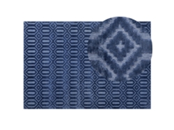 Alfombra de pelo corto BELIANI Adatepe de Viscosa Azul 160x230