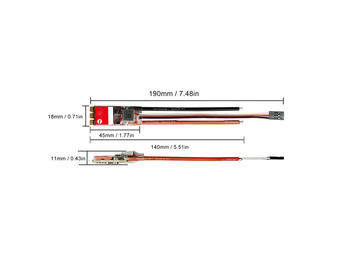 2026dz-controlador De Velocidad Eléctrico Brushless 70a Para Coches Rc Con Batería Lipo 2-6s Y Bec 128khz Pwm