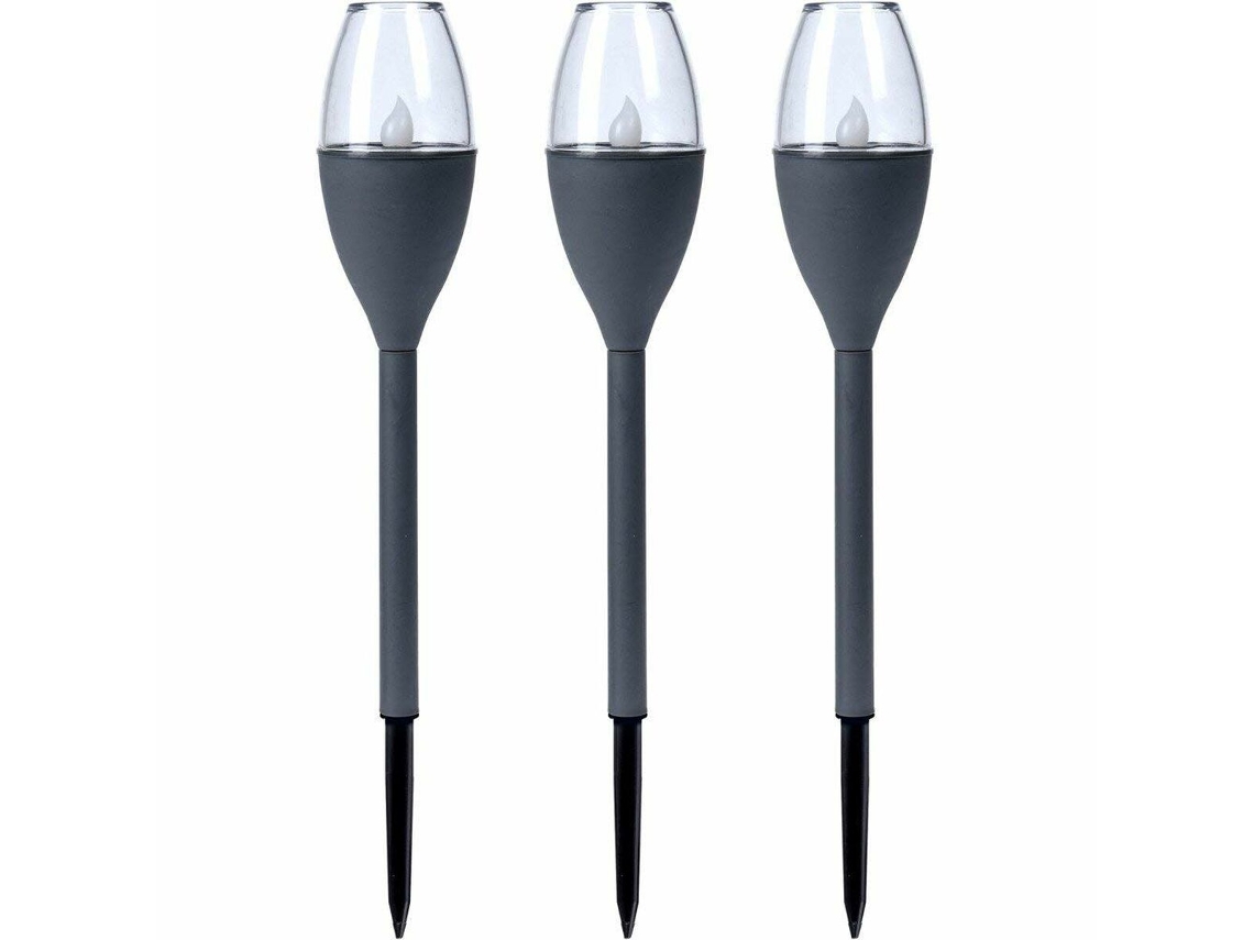 Antorcha de Jardín Progarden Gris oscuro (21 x 8 x 31 cm) (3 Unidades)