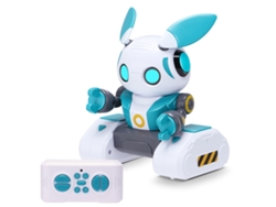 Robot De Juguete Recargable Con Control Remoto De 2,4 Ghz, Música Y Ojos Led - Regalo De Cumpleaños Para Niños Y Niñas - Blanco Y Verde