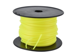 Hilo para cortacésped Primerox, nylon cuadrado de 3 mm, amarillo, 70 m, para Husqvarna, Ryobi y Stihl.
