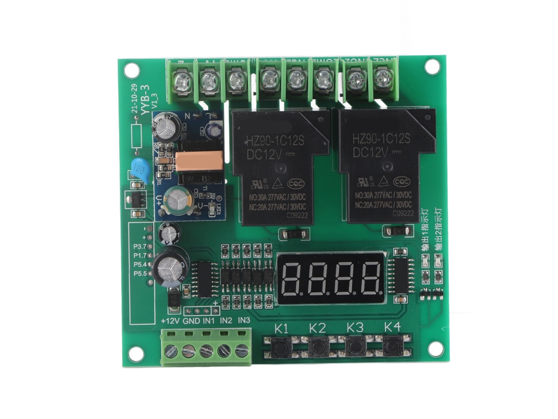Módulo De Control De Motor De 220 V Con Relé, Retardo Y Ciclo De Tiempo Para Avance/retroceso.