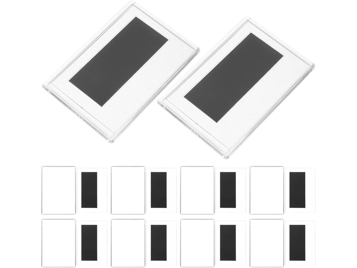 Juego de 10 marcos de fotos magnéticos de acrílico transparente 98 67 Ideal para refrigerador para exhibir fotos y decorar X mm GOKOCO