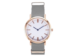 Reloj De Pulsera Zhoulianfa Para Hombre, De Nailon Con Movimiento De Cuarzo Gris.