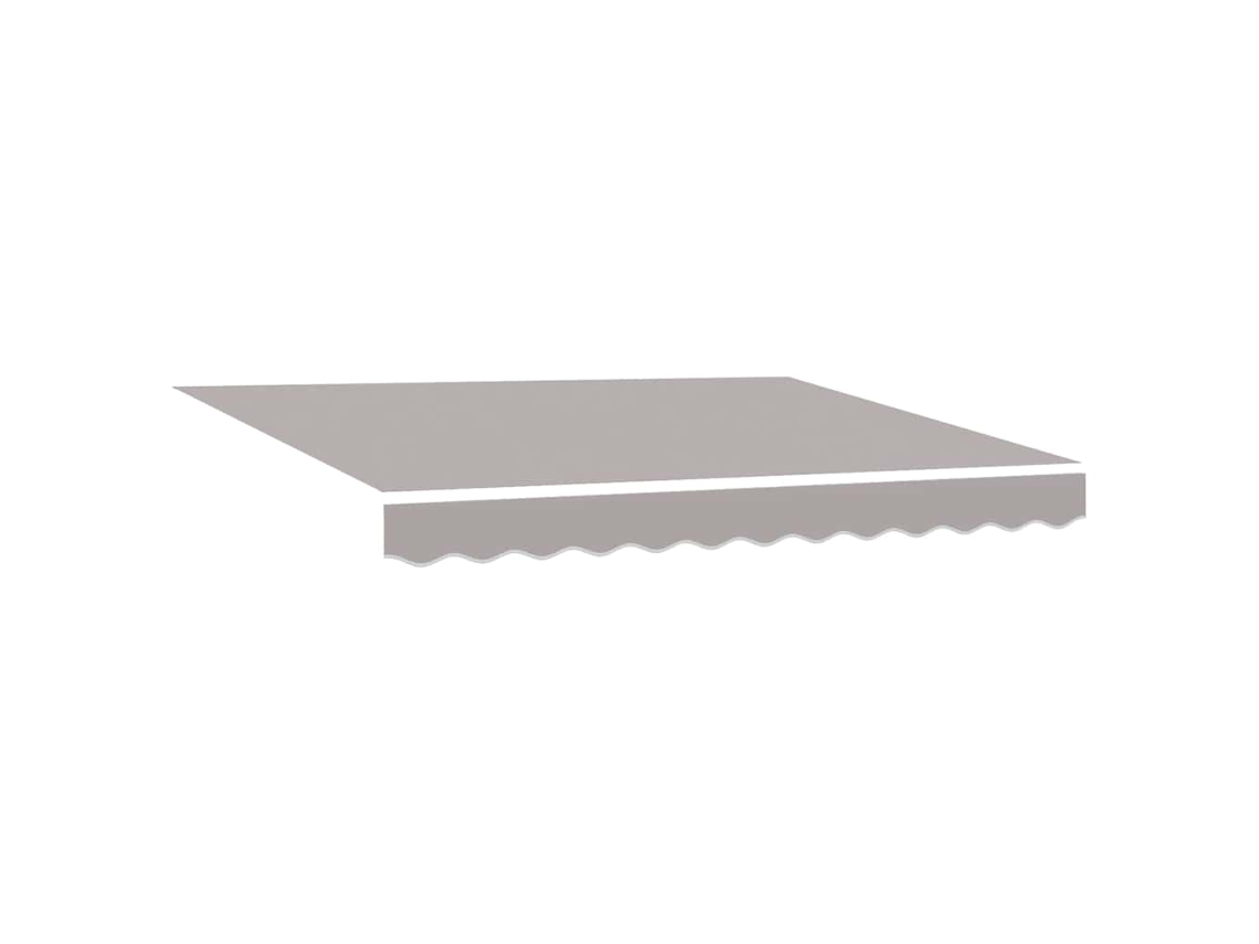 Toldo retráctil Vidaxl de poliéster gris claro