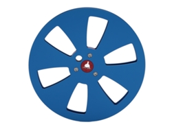 Carrete De Cinta Vacío De Aleación De Aluminio De 1/4" (7 Pulgadas) Con 6 Orificios Para Grabadora Teac - Azul