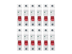 12 Disyuntores Mcb Dz47-63z Dc250v 1p 16a Para Protección De Circuitos Fotovoltaicos.