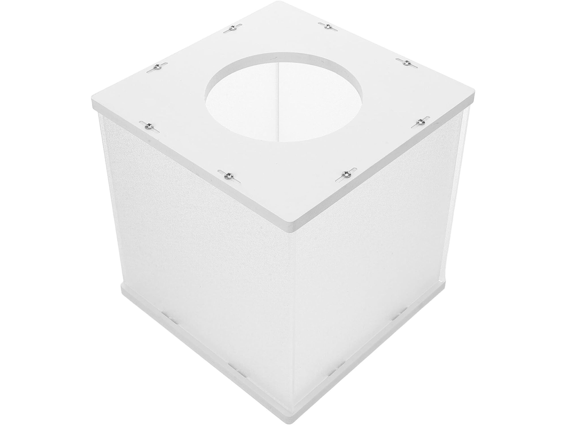 Caja De Donaciones De Acrílico Mate Transparente, Contenedor Seguro Para Boletos De Rifa Con Ranura