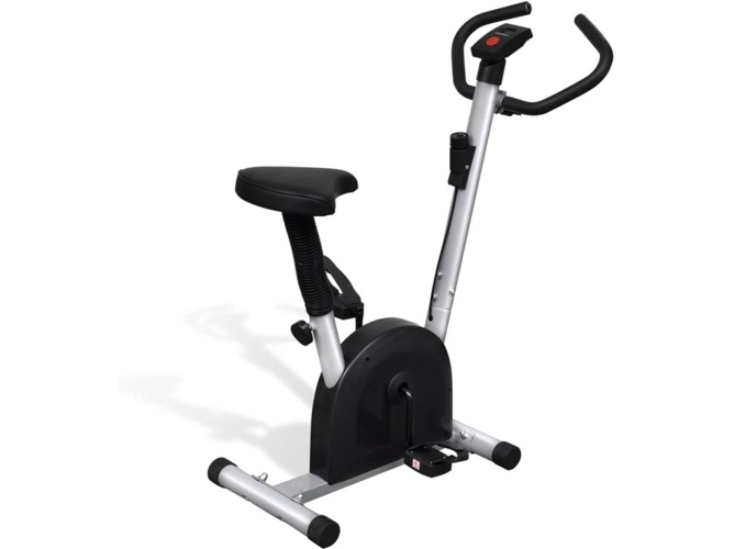 Vidaxl Bicicleta Negra ejercicio con de cardio gimnasio 90639 106x49x92.5cm volante 2 kg hasta 100