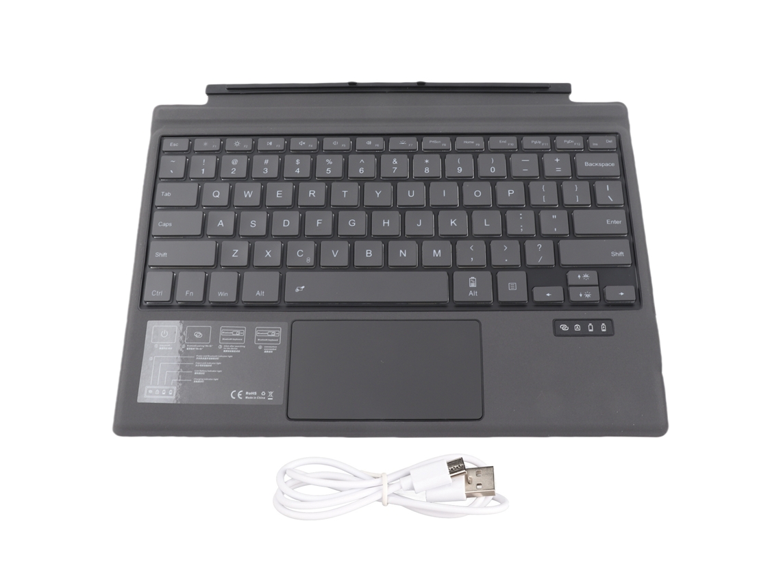 Teclado Bluetooth Sem Fio Com Touchpad Ultradelgado Alcance 10m Para Pro 7/6/5/4/3 Bateria 500mah
