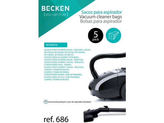 Bolsa para Aspirador BECKEN Refª 686 (5 unidades)