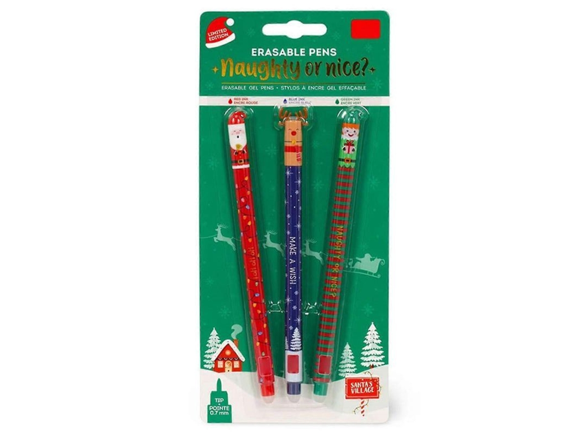 Set De 3 Bolígrafos Borrables Legami, Un Regalo Perfecto Para Estas Fiestas.