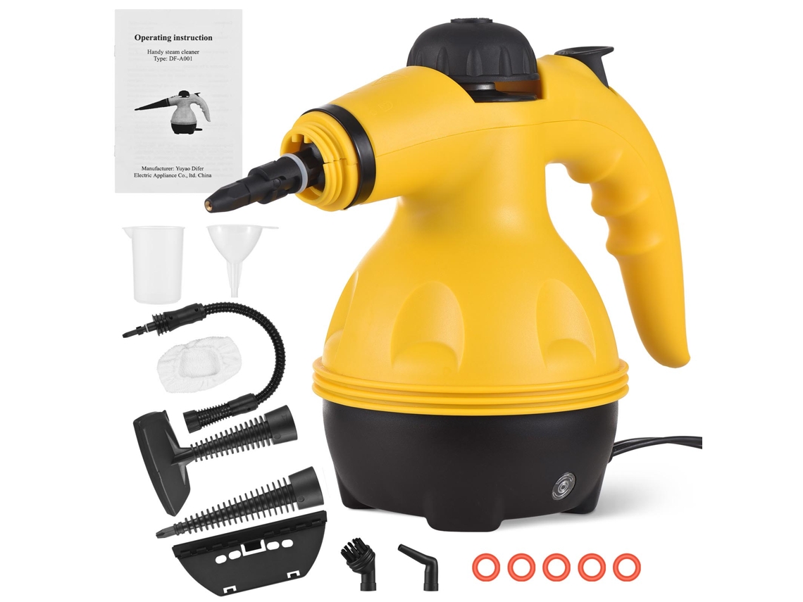 Limpiador a vapor portátil de alta presión multiusos para limpiar el hogar, el coche, el suelo, las ventanas y las cortinas.