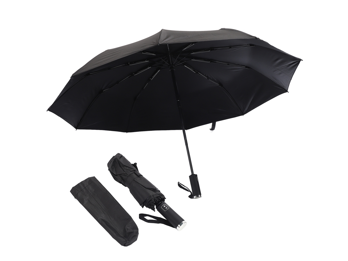 Paraguas Automático Plegable Compacto Con 10 Varillas, Alta Densidad, Anticolisión, Para Sol Y Lluvia.