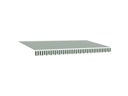 Toldo retráctil Vidaxl de poliéster verde