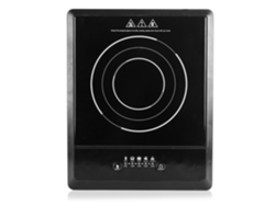 Placa de inducción cerámica de 2700 W. Zona de cocción de 18 cm y 5 niveles de potencia.