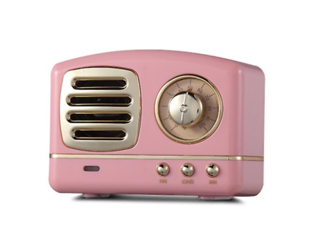 Mini Altavoz Bluetooth Retro Portátil Clásico Estilo Antiguo Altavoz Estéreo Subwoofer Micrófono Incorporado Llamada Manos Libres Mejor BISBISOUS