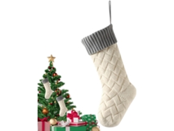 Calcetín Navideño De Punto, 45 Cm, Decoración De Punto Bordada Para Fiestas En Casa | Adultos