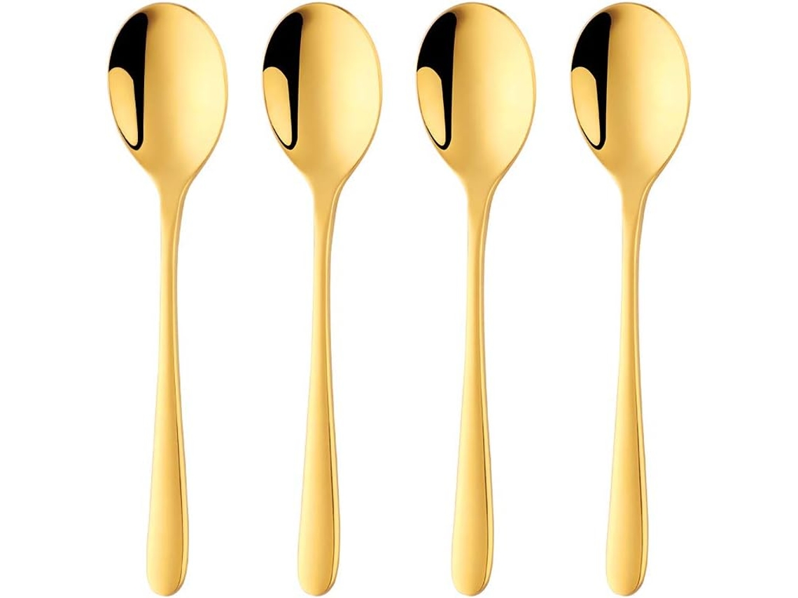 Cucharas para café expreso de acero inoxidable, juego de 4, 6 pulgadas NEVEANCE