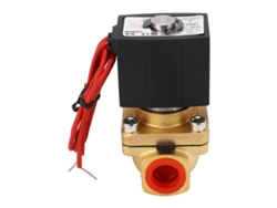 Válvula Solenoide Neumática De Cierre Normal Rápida Respuesta Cobre Sellado Aire Aceite G3/8 Ac220v
