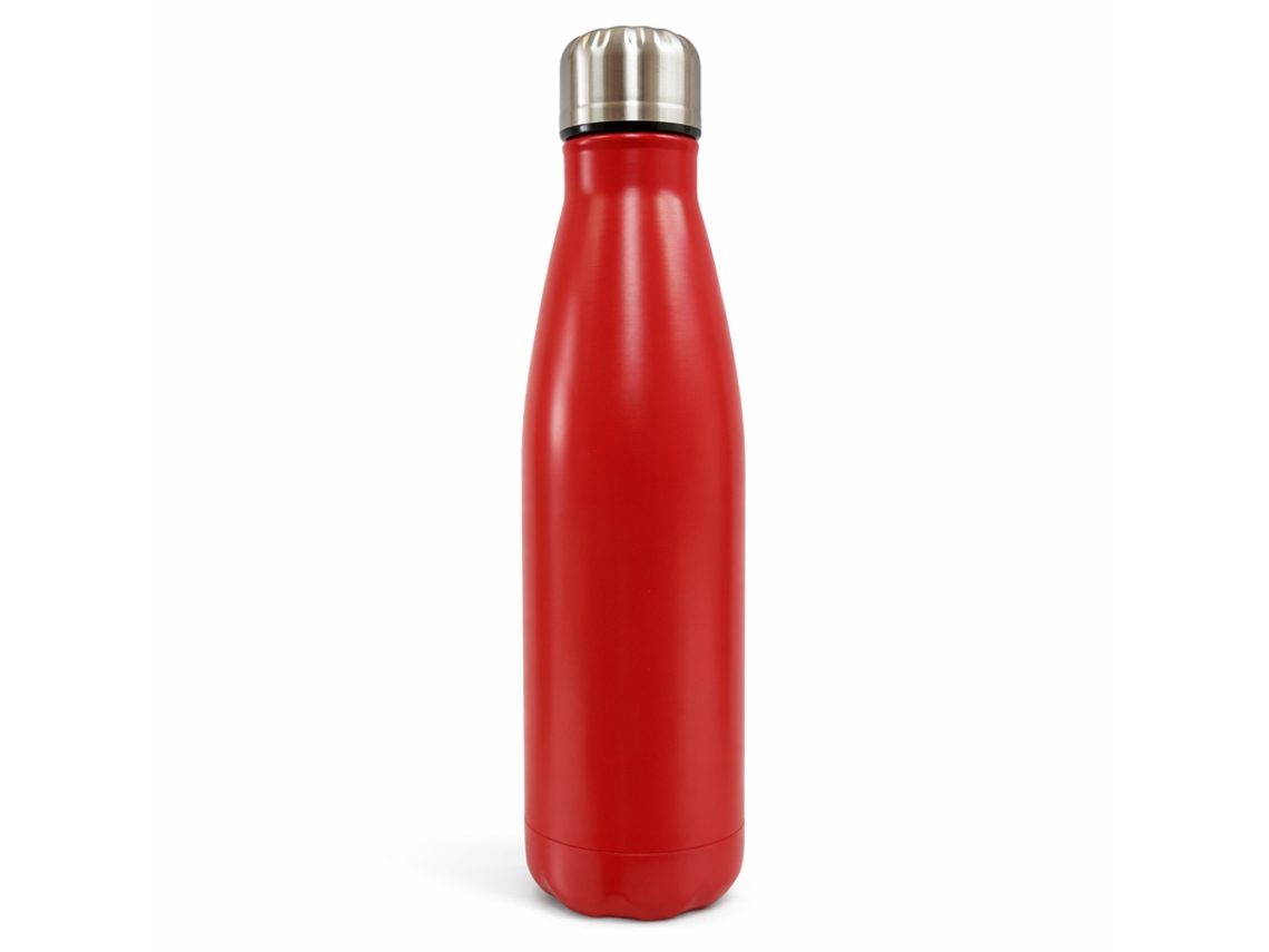 Botella térmica de aluminio de 500 ml, color rojo, Bk 668-26
