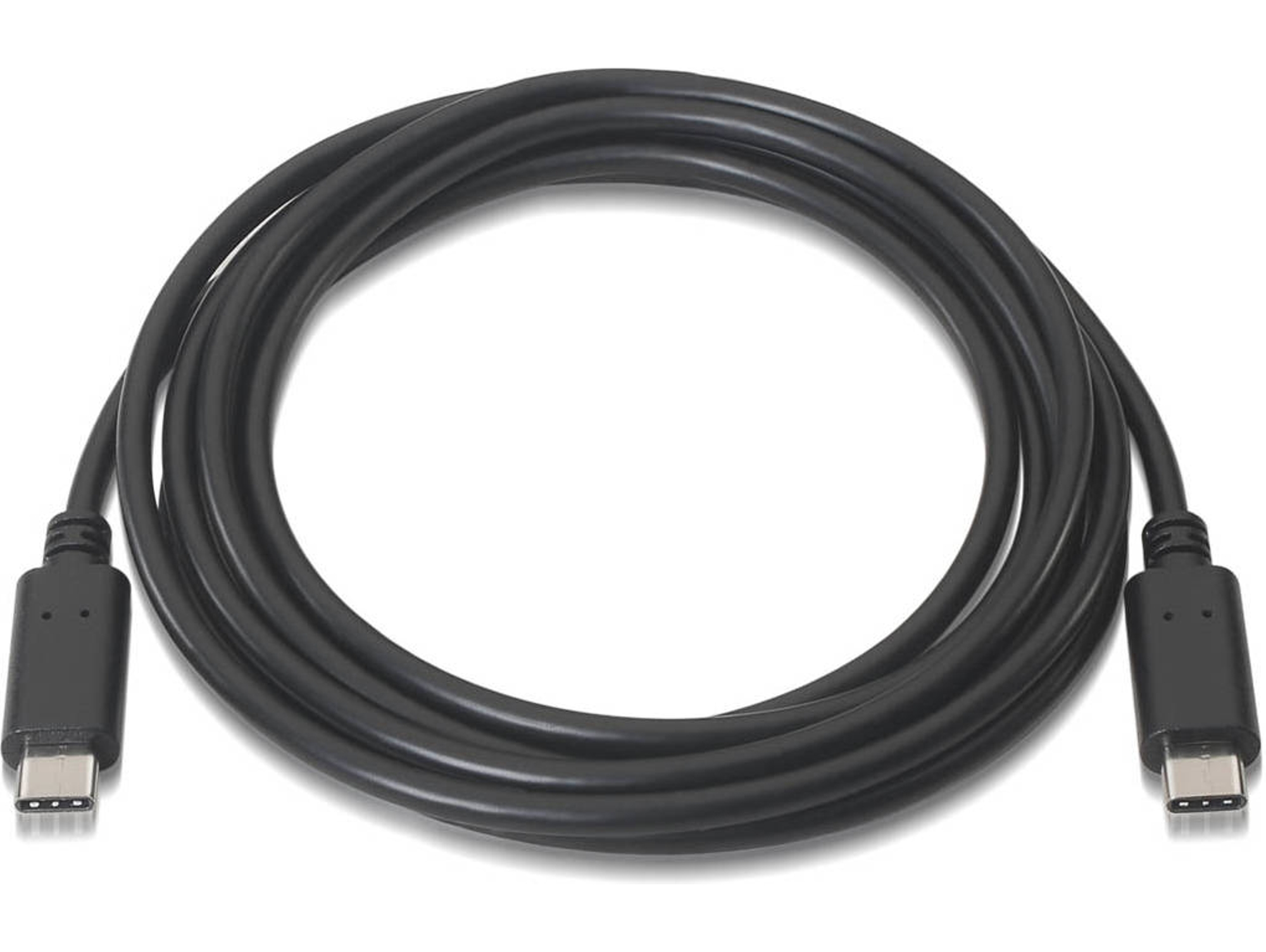 Cable USB NANOCABLE USB C/USB C 0.5 m Macho/Macho Negro
