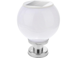 Iluminación Solar Para Vallas En Acero Inoxidable Y Acrílico, Lámpara De Globo Led Blanca, Lámpara De Pie