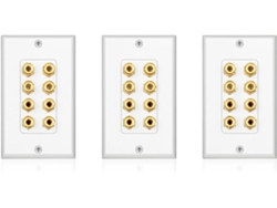 3 Placas De Pared Para Panel De Cine En Casa Con 8 Paneles De Audio Para Pared