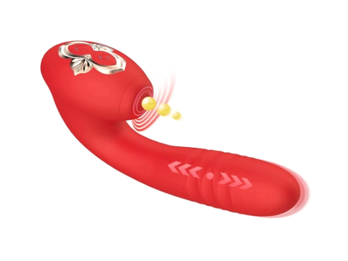 YEMAESRE Juguete vibrador Gspot Clitoral Rose con 10 modos táctiles alucinantes y 10 modos de empuje telescópicos