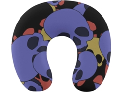 Almohada Viaje Cuello: Lavable Espuma Viscoelástica Viscoelástica Fácil Relajación Cómodos Familia.brfácil