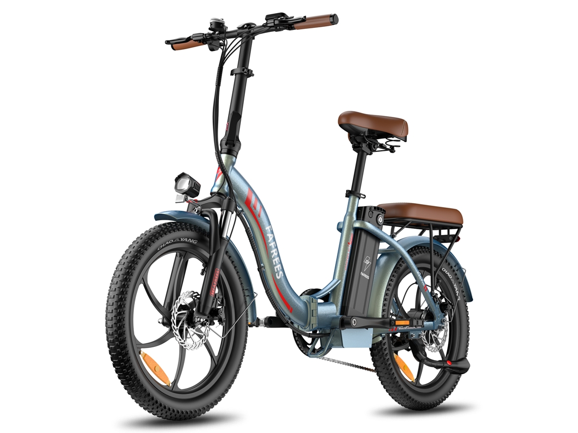 Bicicleta eléctrica plegable Fafrees F20 Pro con batería de 20 Ah, neumáticos anchos de 20 pulgadas y 7 velocidades.