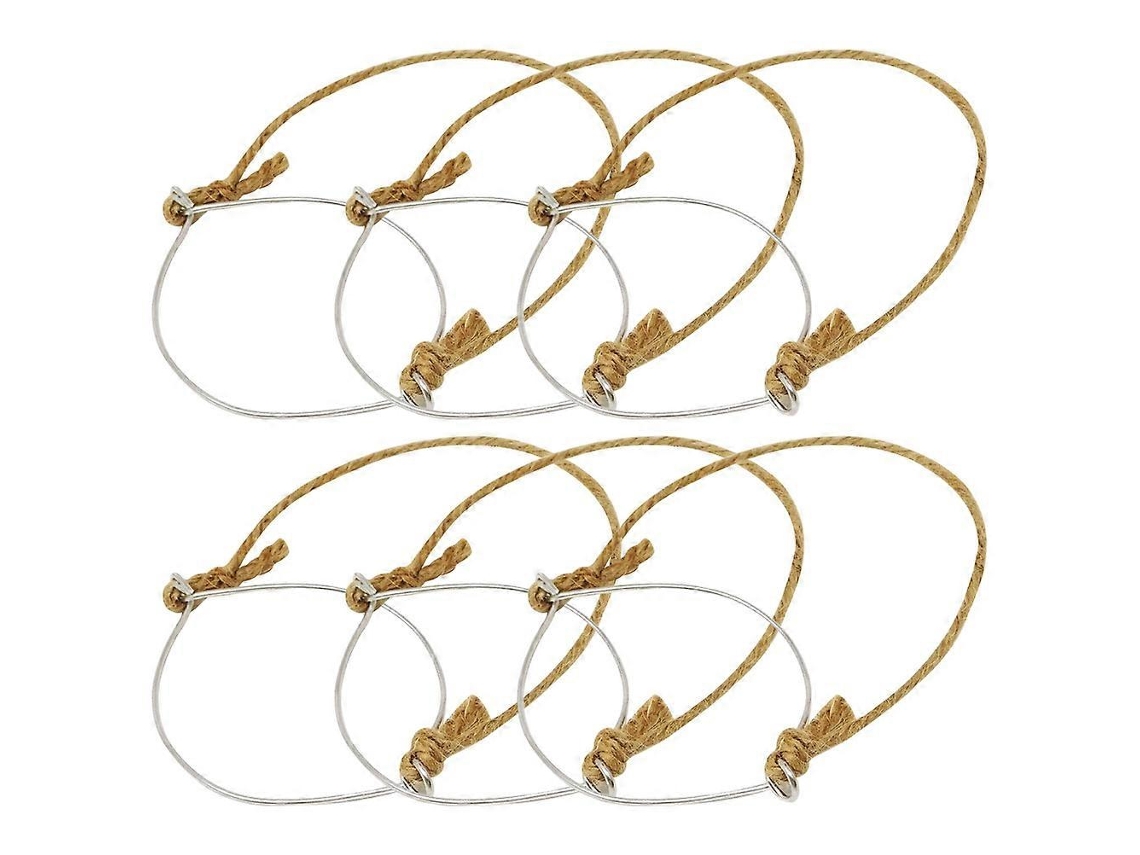 6 Piezas De Perchas De Alambre Para Tarros De Conserva Solares, Asas De Acero Inoxidable, Perchas De Alambre De Estopa Para Tarros De Conserva Webake