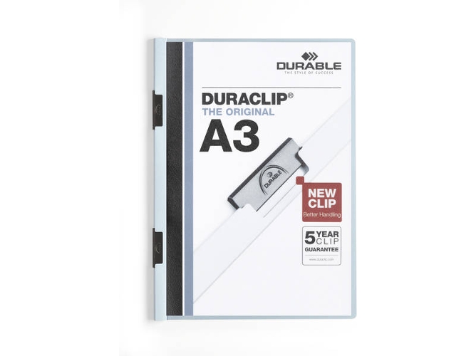 Carpeta DURABLE DURACLIP Azul (A3 - Polipropileno)