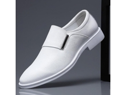 Zapatos De Cuero Blanco Para Hombre, Modelo Derby, Nuevos, Estilo Casual, Verano E Invierno, Tallas 38-44 Hxg