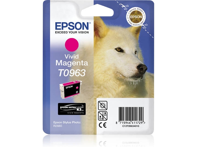 Cartucho de tinta EPSON T0963 Tinta UltraChrome K3 Magenta