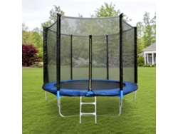 Trampolín infantil Homemiyn Garden con red de seguridad (255 x 305 cm)