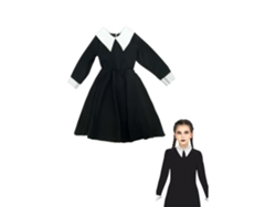 Disfraz de Miércoles Addams. Vestido de Merlina para Niña MAGIC SELECT