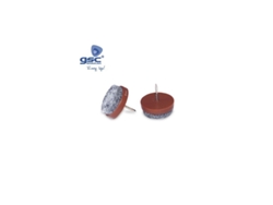 Set 4 Fieltros Redondos Con Clavo Ø35mm Marron Gsc 003802784