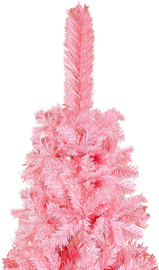 Árbol de Navidad VIDAXL con Luces LED y Bolas (Rosa - 150x43 cm)