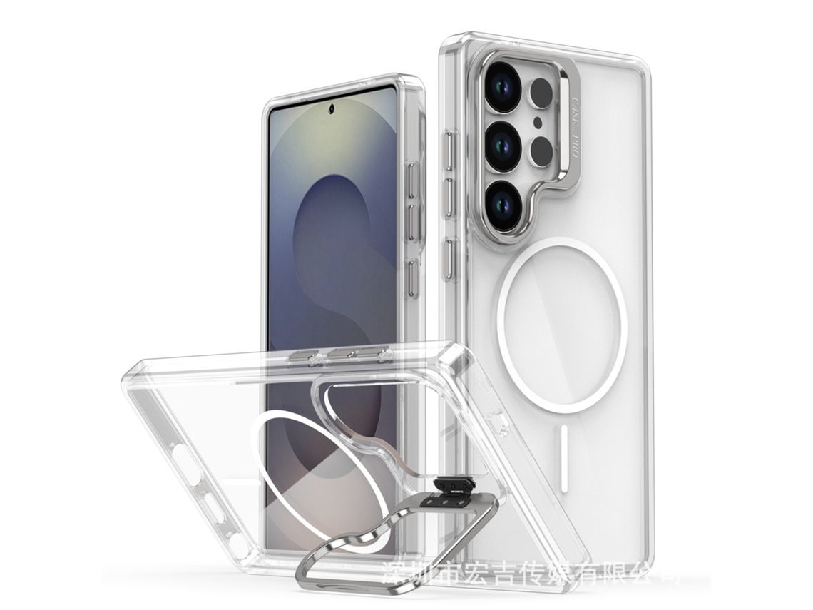 Capa Magnética Transparente Para Celular, Em Cores Vibrantes, Com Proteção Para Branco - Samsung A15 5g