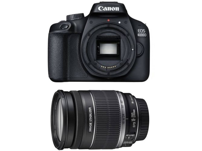 Kit Cámara Réflex CANON EOS 4000D + 18-200 IS