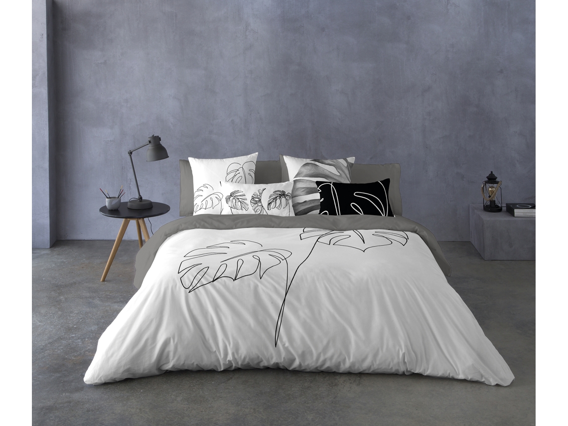 Funda Nordica Cama 150 Algodón Extra Suave Fabricado En España Blanca NATURALS