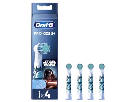 Recambio de Cepillo Eléctrico ORAL B Kids Star Wars 4Un