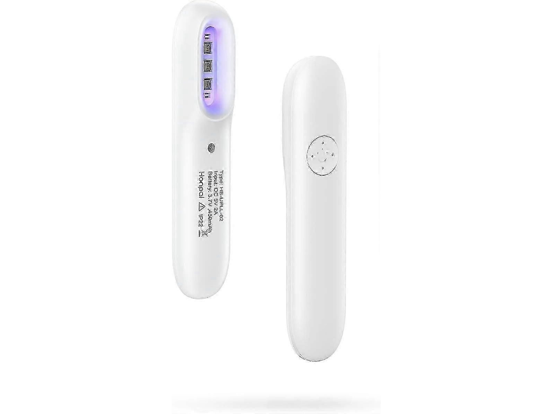 Lámpara de esterilización LED mini GOKOCO de 311 nm, portátil, fototerapia UV de banda estrecha con gafas de seguridad.