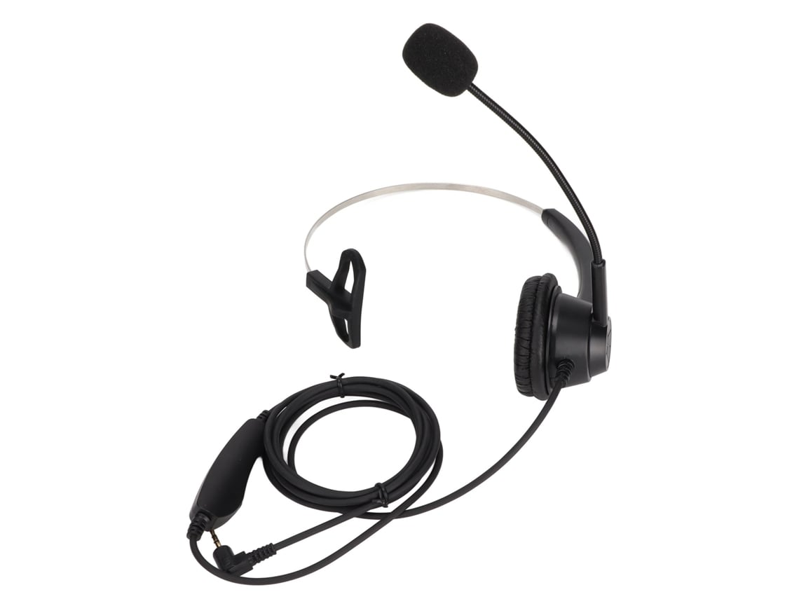Auriculares Mono Para Negocios H360-2.5mv Con Conector De 2,5 Mm, Control De Volumen Y Función De Silencio Del Micrófono.